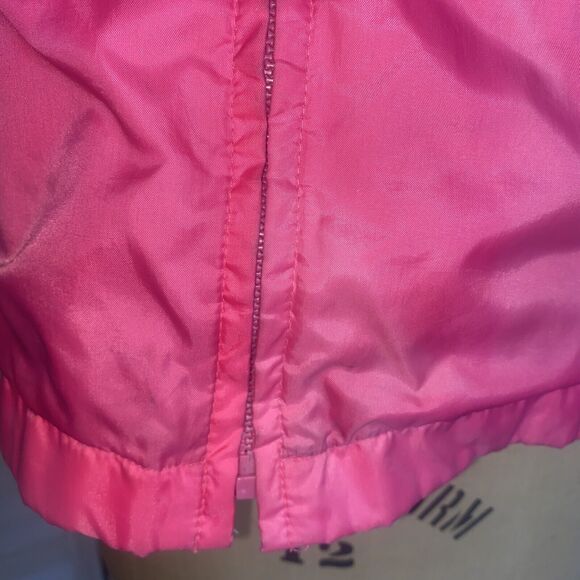 80s 90s Windbreaker Jacket Be In The Current Seen Pink Sz Medium - Picture 6 of 12